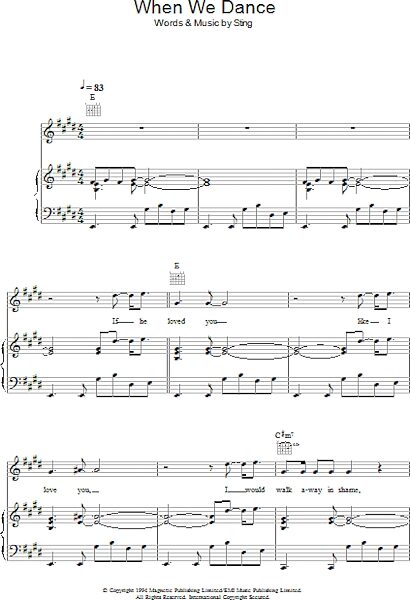 open zoom image for When We Dance - Piano/Vocal/Guitar, New, Main