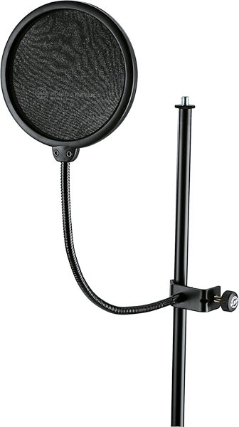 open zoom image for K&M Double-Layer Popkiller Pop Filter, Black, 6 inch Frame, 23956, Main