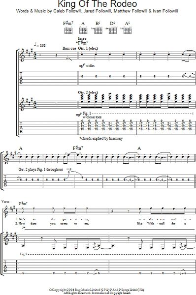 open zoom image for King Of The Rodeo - Guitar TAB, New, Main