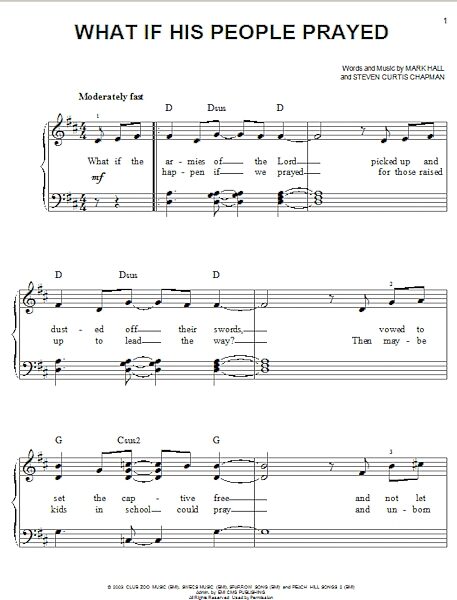 open zoom image for What If His People Prayed - Easy Piano, New, Main