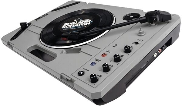 open zoom image for Reloop Spin Portable Belt-Drive Turntable System, New, Action Position Back
