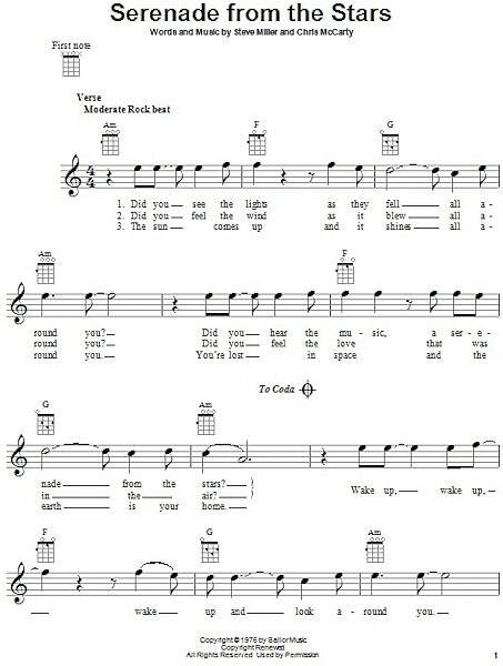 open zoom image for Serenade From The Stars - Ukulele, New, Main