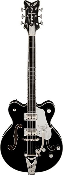 open zoom image for Gretsch G6139T-CBDC Center-Block Double Cutaway Falcon Electric Guitar (with Case), Black