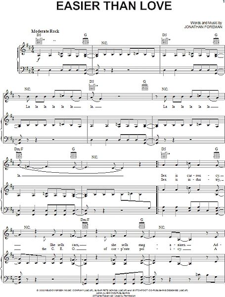 open zoom image for Easier Than Love - Piano/Vocal/Guitar, New, Main