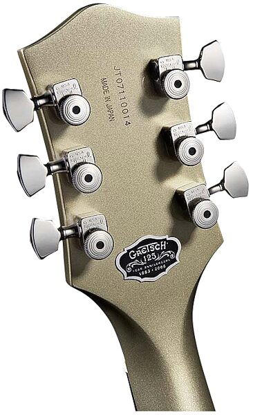 open zoom image for Gretsch G6118T-LTV 125th Anniversary Electric Guitar (with Case), Headstock Back