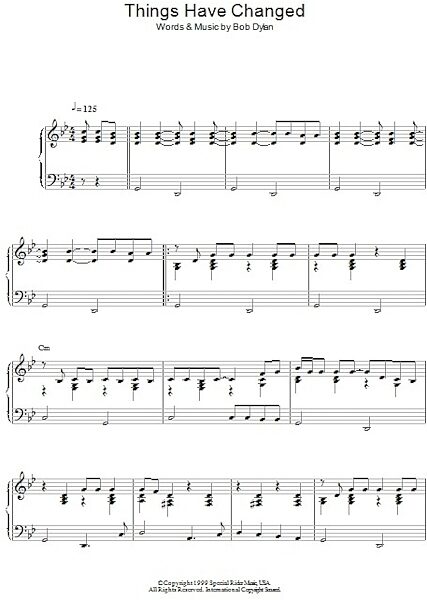 open zoom image for Things Have Changed - Piano Solo, New, Main
