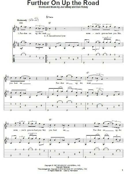 open zoom image for Further On Up The Road - Solo Guitar, New, Main