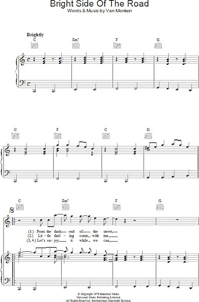 open zoom image for Bright Side Of The Road - Piano/Vocal/Guitar, New, Main