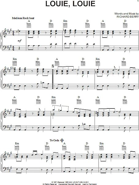 open zoom image for Louie, Louie - Piano Solo, New, Main