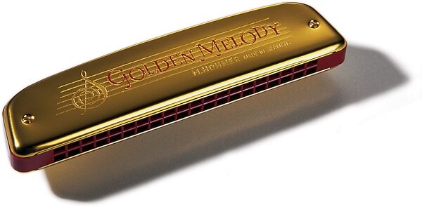 open zoom image for Hohner 2416-C Golden Melody Diatonic Tremolo Harmonica, Key of C, Action Position Back