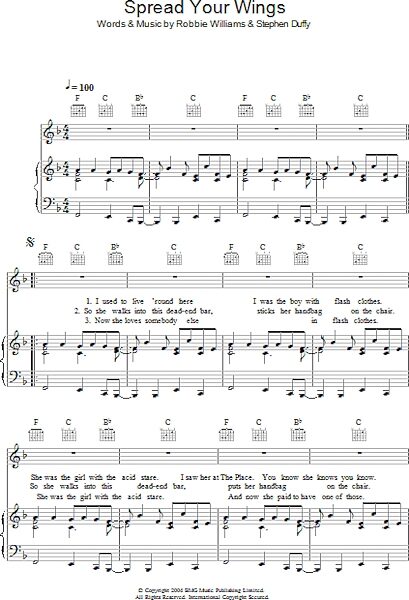 open zoom image for Spread Your Wings - Piano/Vocal/Guitar, New, Main