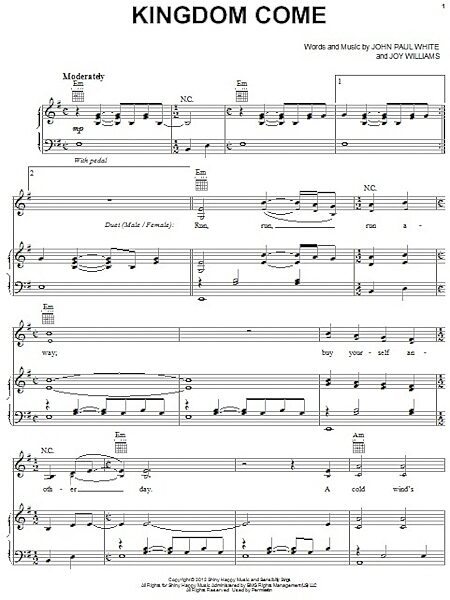 open zoom image for Kingdom Come - Piano/Vocal/Guitar, New, Main