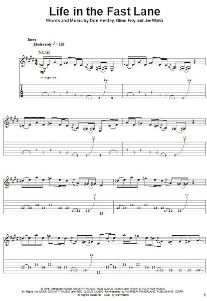 open zoom image for Life In The Fast Lane - Guitar Tab Play-Along, New, Main