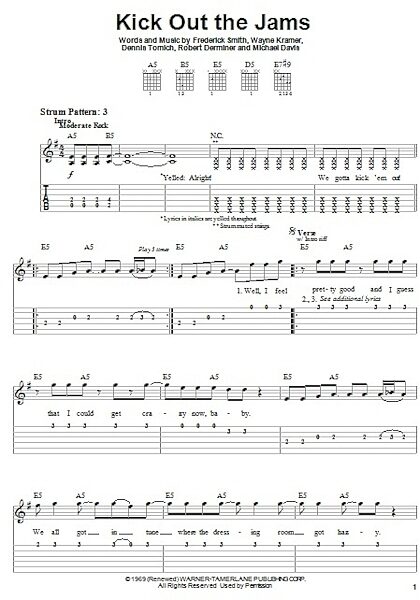open zoom image for Kick Out The Jams - Easy Guitar with TAB, New, Main