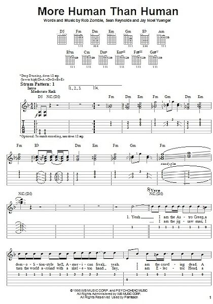 open zoom image for More Human Than Human - Easy Guitar with TAB, New, Main