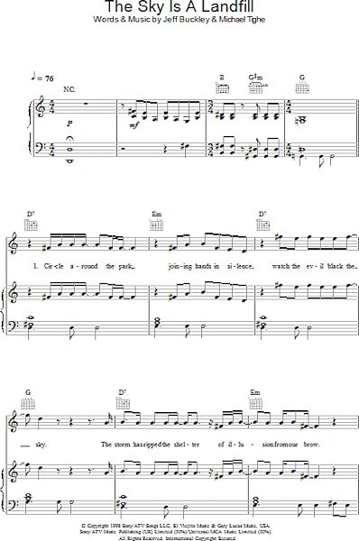 open zoom image for The Sky Is A Landfill - Piano/Vocal/Guitar, New, Main