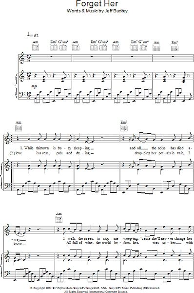 open zoom image for Forget Her - Piano/Vocal/Guitar, New, Main
