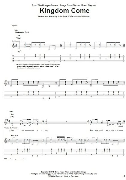 open zoom image for Kingdom Come - Guitar TAB, New, Main