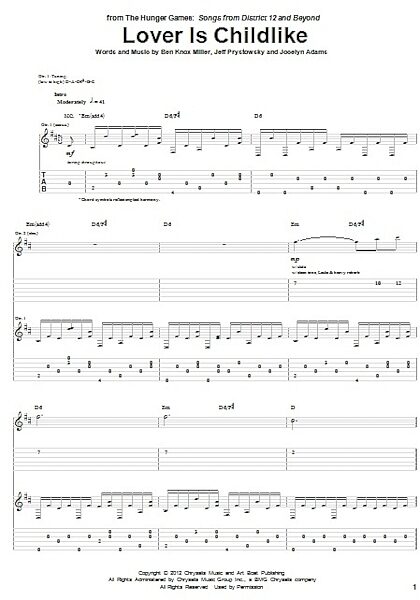 open zoom image for Lover Is Childlike - Guitar TAB, New, Main