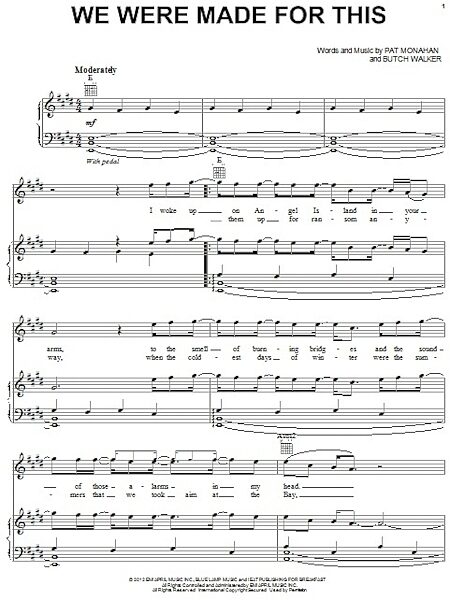 open zoom image for We Were Made For This - Piano/Vocal/Guitar, New, Main
