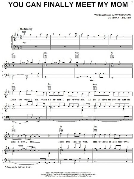open zoom image for You Can Finally Meet My Mom - Piano/Vocal/Guitar, New, Main