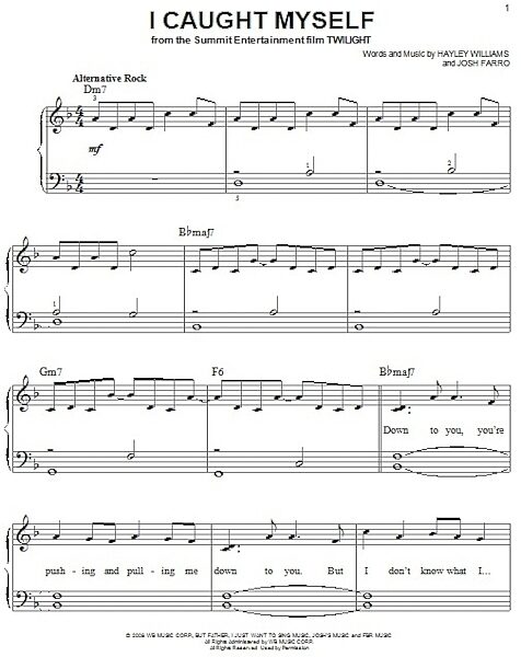 open zoom image for I Caught Myself - Easy Piano, New, Main