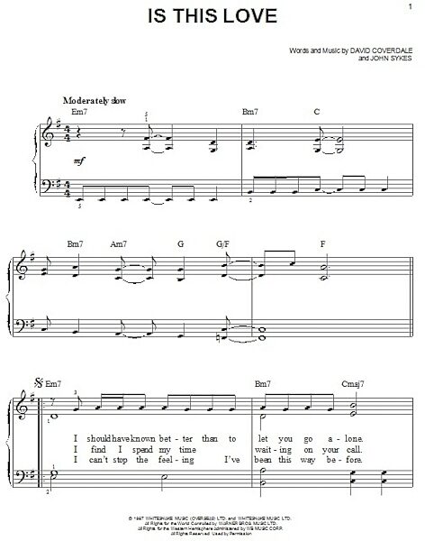open zoom image for Is This Love - Easy Piano, New, Main