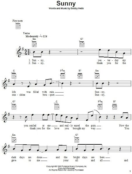 open zoom image for Sunny - Ukulele, New, Main