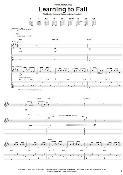 open zoom image for Learning To Fall - Guitar TAB, New, Main