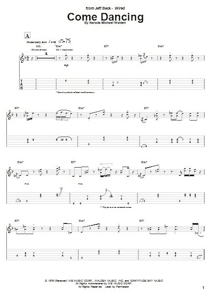 open zoom image for Come Dancing - Guitar TAB, New, Main