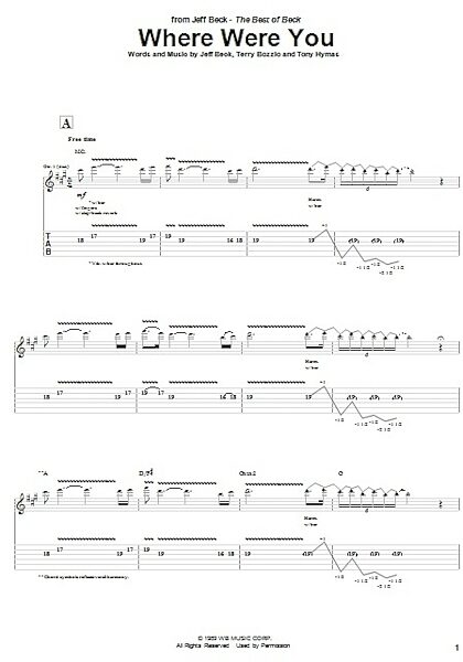 open zoom image for Where Were You - Guitar TAB, New, Main