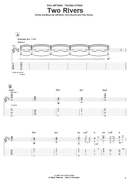 open zoom image for Two Rivers - Guitar TAB, New, Main
