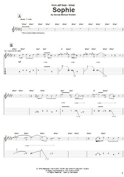 open zoom image for Sophie - Guitar TAB, New, Main