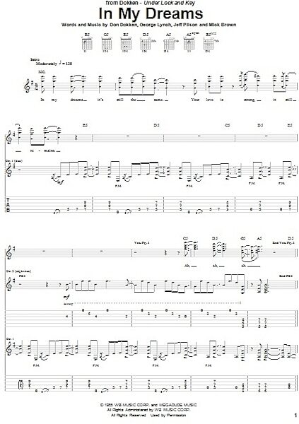 open zoom image for In My Dreams - Guitar TAB, New, Main