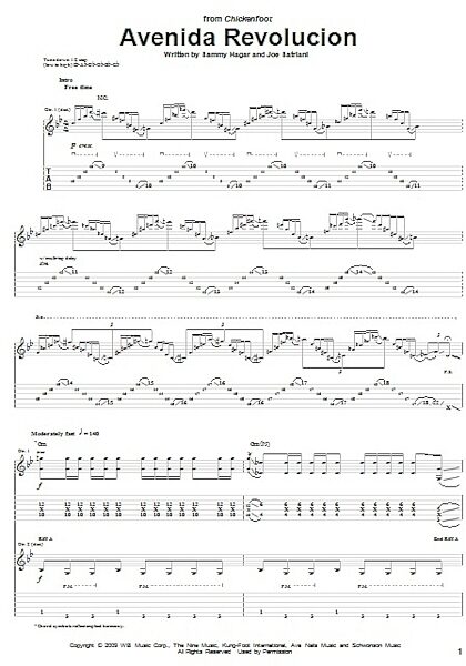open zoom image for Avenida Revolucion - Guitar TAB, New, Main
