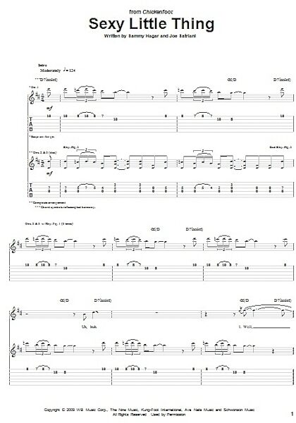 open zoom image for Sexy Little Thing - Guitar TAB, New, Main
