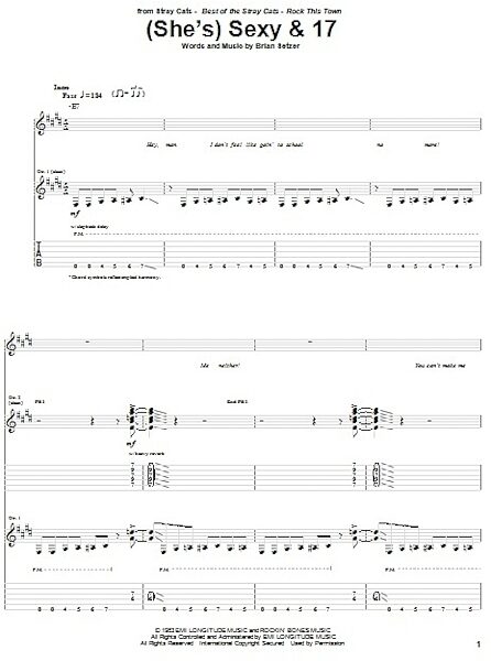 open zoom image for (She's) Sexy And 17 - Guitar TAB, New, Main