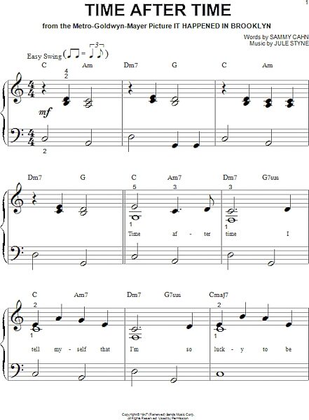 open zoom image for Time After Time - Big Note Piano, New, Main