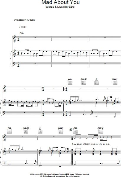 open zoom image for Mad About You - Piano/Vocal/Guitar, New, Main