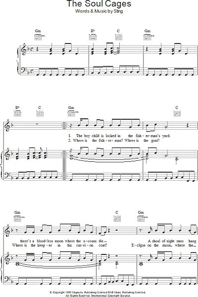 open zoom image for The Soul Cages - Piano/Vocal/Guitar, New, Main