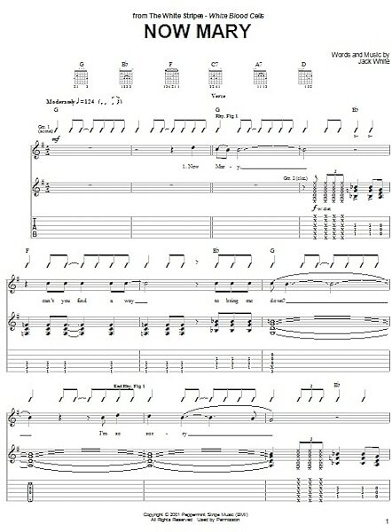open zoom image for Now Mary - Guitar TAB, New, Main