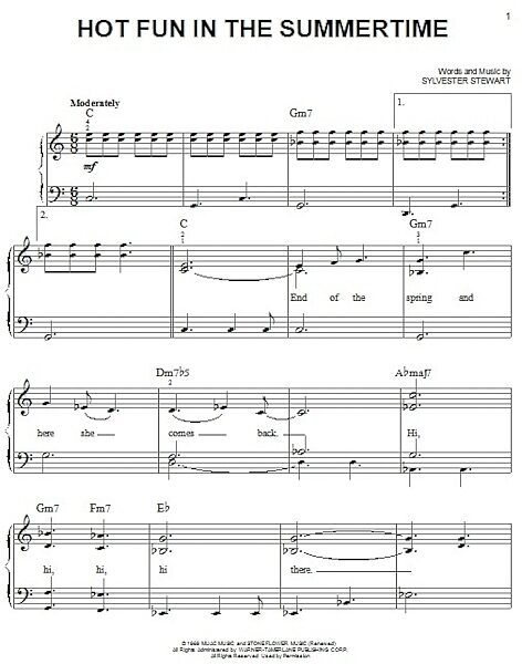 open zoom image for Hot Fun In The Summertime - Easy Piano, New, Main
