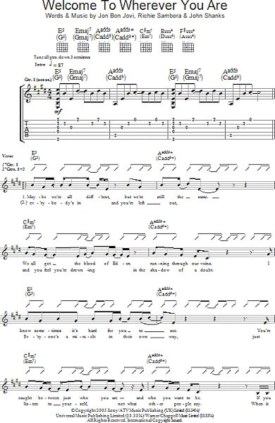 open zoom image for Welcome To Wherever You Are - Guitar TAB, New, Main