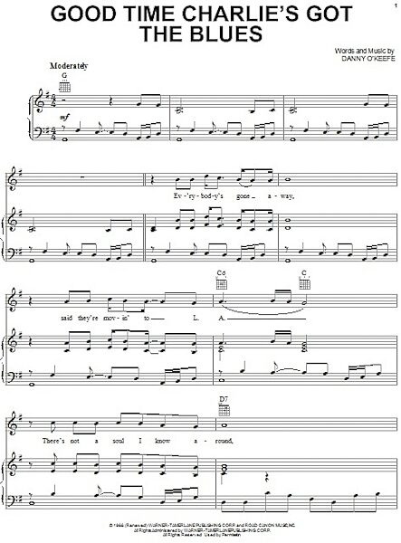 open zoom image for Good Time Charlie's Got The Blues - Piano/Vocal/Guitar, New, Main