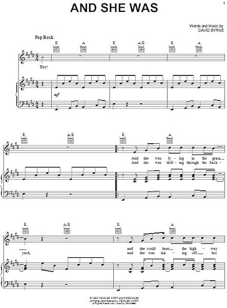 open zoom image for And She Was - Piano/Vocal/Guitar, New, Main