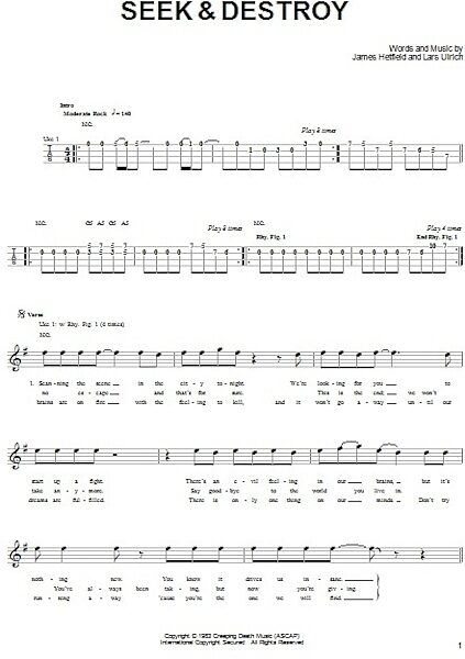 open zoom image for Seek & Destroy - Ukulele, New, Main