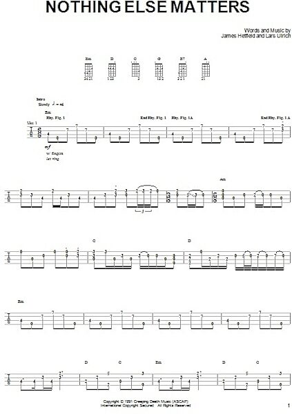 open zoom image for Nothing Else Matters - Ukulele, New, Main