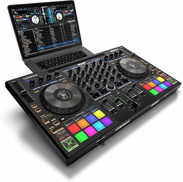 open zoom image for Reloop Mixon 8 Pro DJ Controller, Open Box (Very Good), Angle