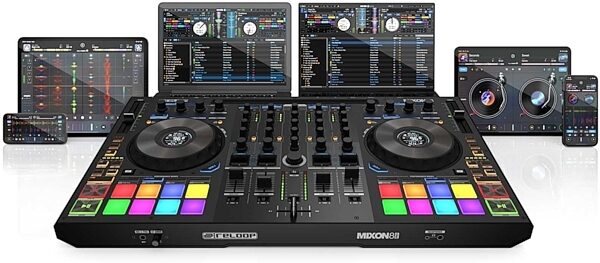 open zoom image for Reloop Mixon 8 Pro DJ Controller, Open Box (Very Good), With Devices