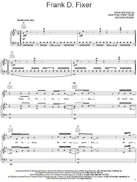 open zoom image for Frank D. Fixer - Piano/Vocal/Guitar, New, Main
